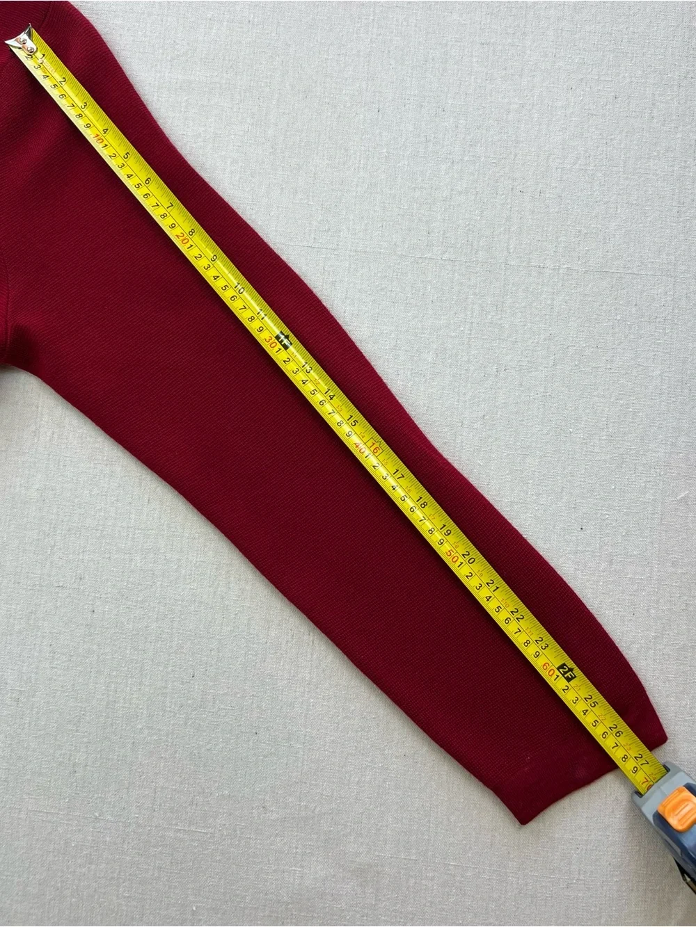 Banana Republic Red Men's 1/4 Zip Long Sleeve  Preppy Classy Sweater - XL